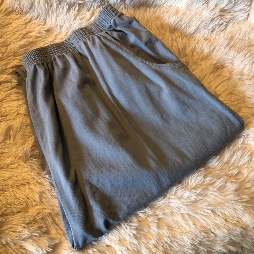 ⭐️Pull On Cotton Light Blue Grey Pants Plus Size🌷